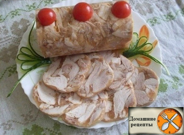 Куриный рулет в бутылке 1